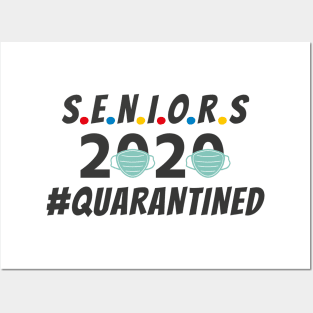 Seniors Class of 2020 Quarantined Face Masks Design Posters and Art